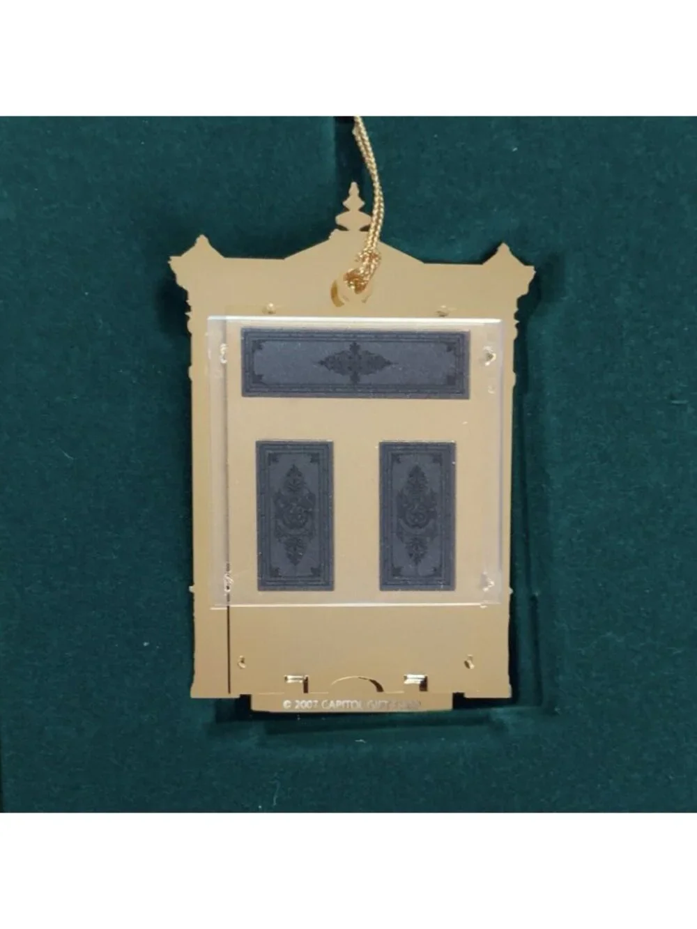 Texas State Capitol Ornament 2007 Etched Glass Doors Christmas Collectible Box